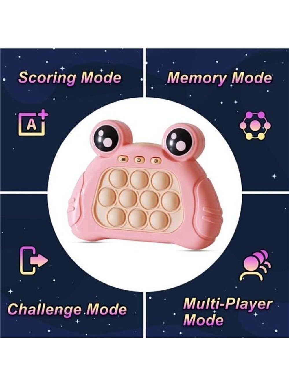 Fast Push Intelligent Game - Pink Bubble Fidget Toy for Kids & Adults