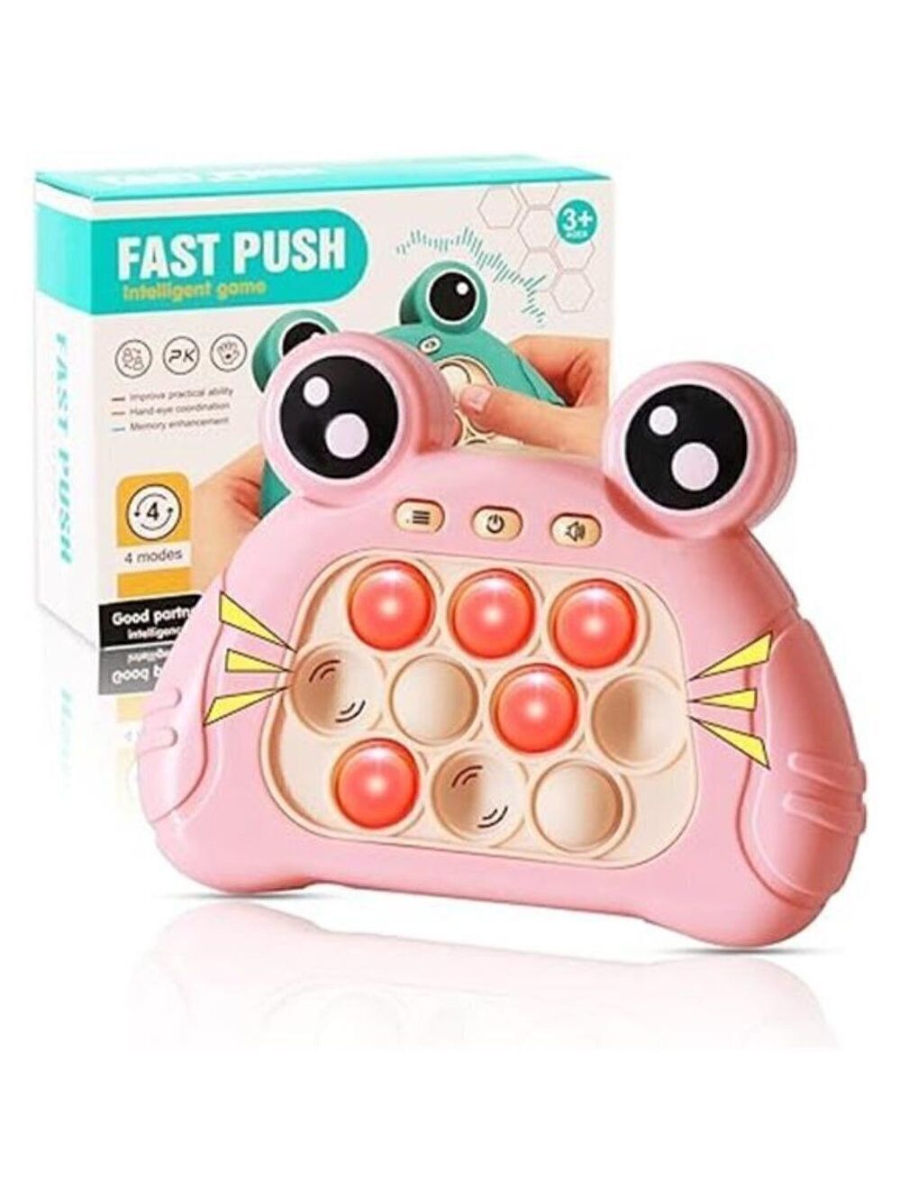 Fast Push Intelligent Game - Pink Bubble Fidget Toy for Kids & Adults
